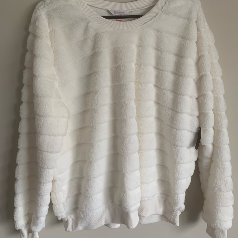 Solid white sweater